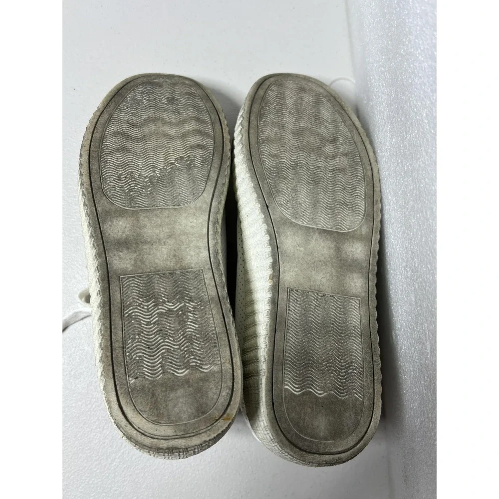 Steve Madden Toliver Shoes Womens Size‎ 6.5 White Platform Sneakers TLVR01S1